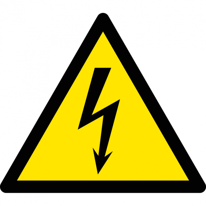Farlig elektrisk spänning 12_5x12_5x12_5 mm