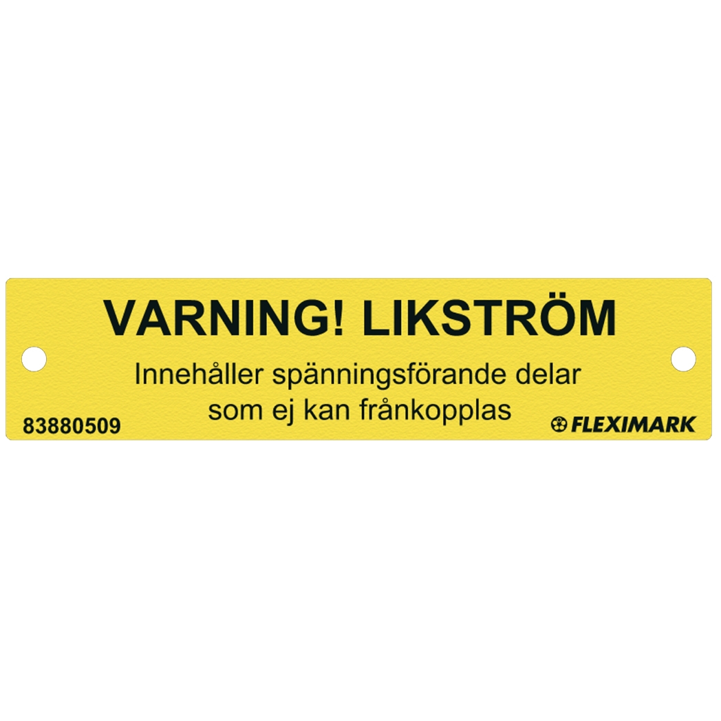 Likström 100x23 YE/BK gravyr -0