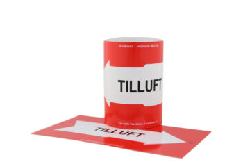 Flo-Code Vent.röd,Till luft